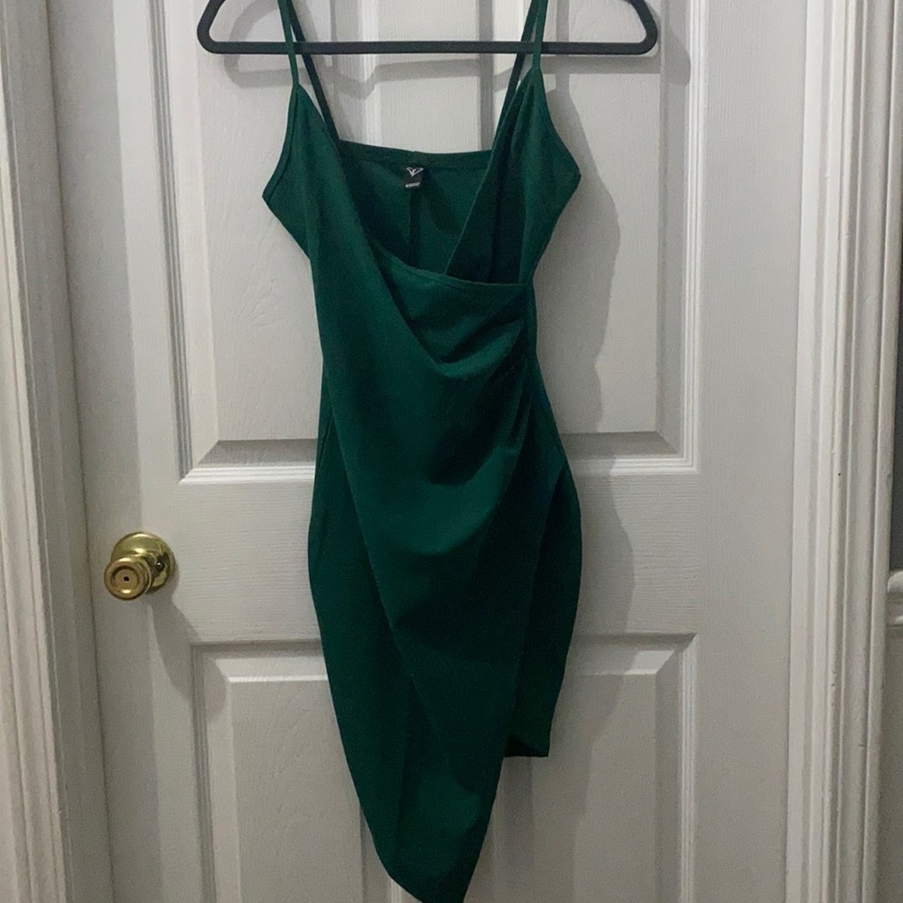 Emerald green Windsor dress